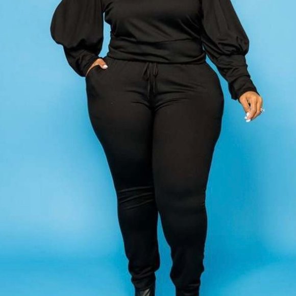 CURVE CLIQUE “Baddie” Jogging Set - Black - Picture 5 of 5